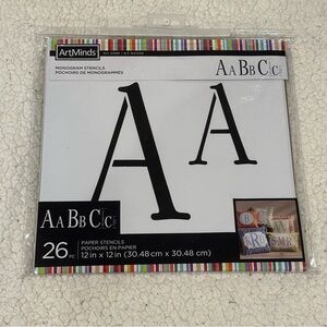 NWT monogram stencils